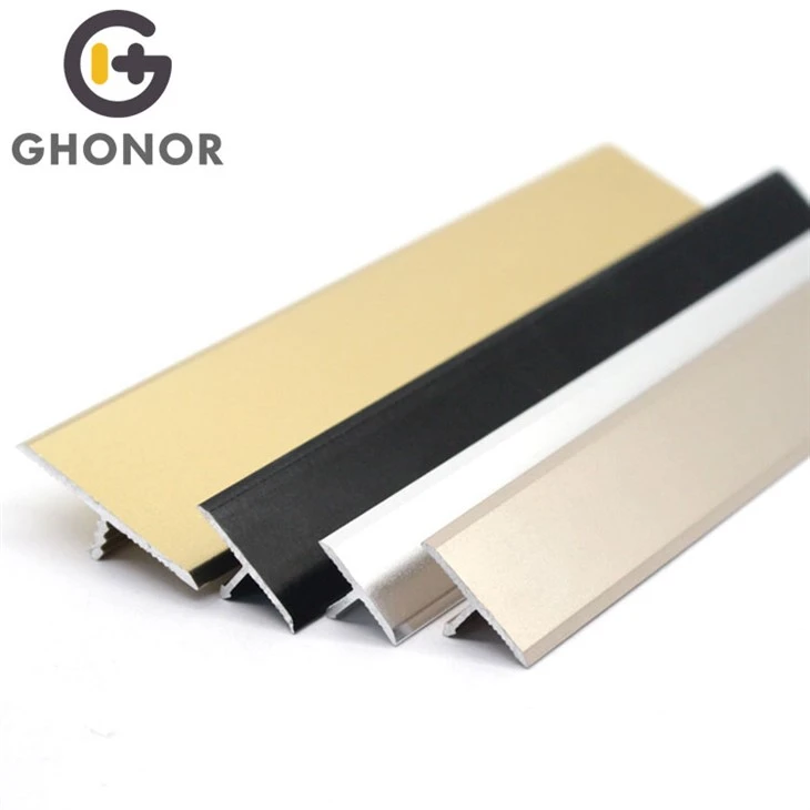Borde de aluminio para azulejos en forma de T