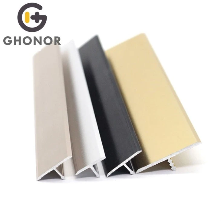 t shape tile trim gold